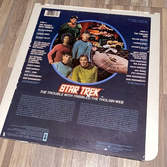 Star Trek Trouble With Tribbles & The Tholian Web Videodisc CED Untested Vintage - Picture 3 of 5